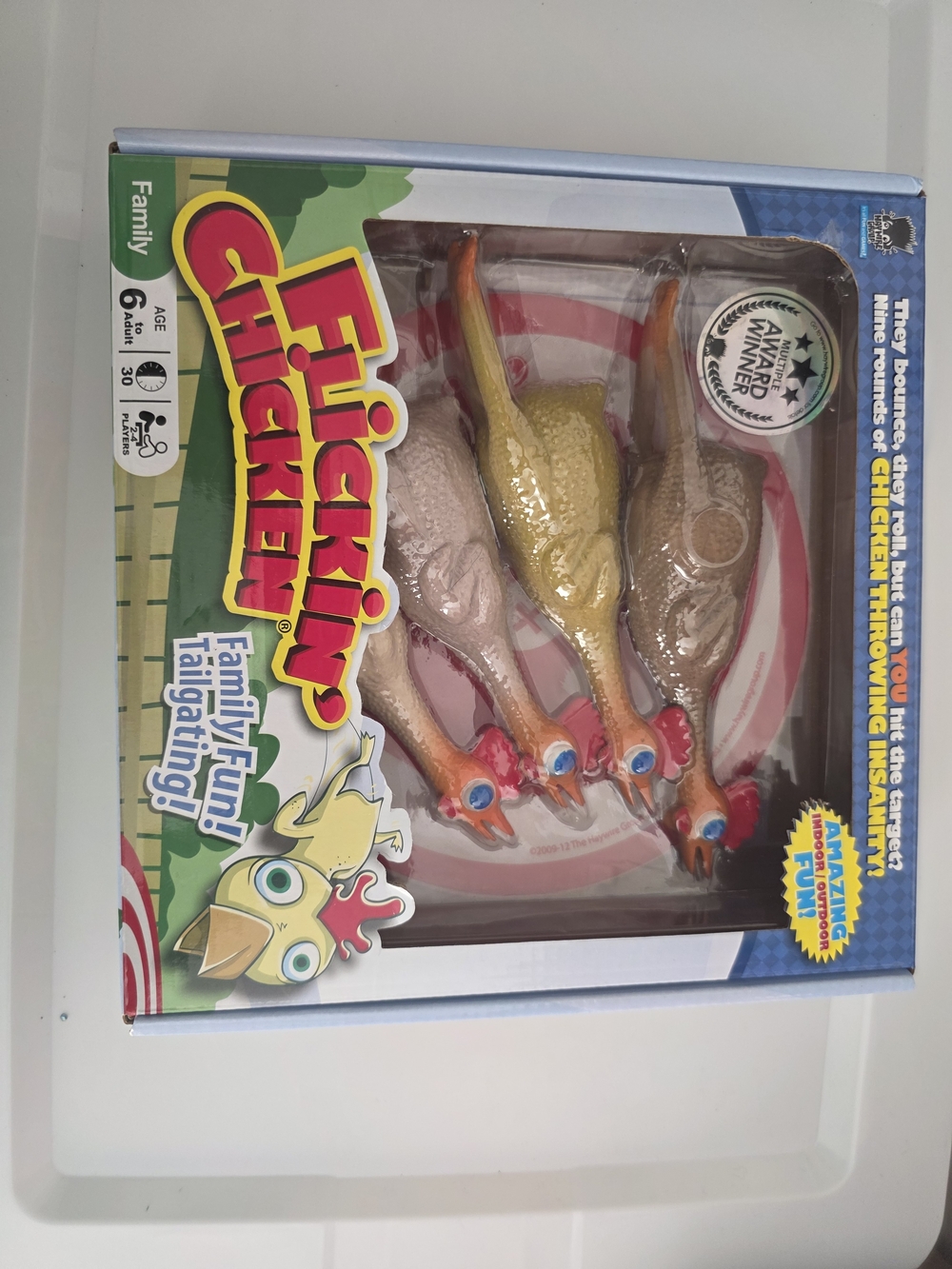 Brand New University Games Flickin Chicken Target Toss Outdoor Family Party Game